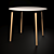 Title: Elegant Valencia Round Dining Table 3D model small image 1