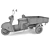 Vintage Soviet Three-Wheel Motor Scooter 3D model small image 3