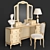 Elegant Vanity Set 3D model small image 1