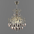 Elegant Gold Sevilia Chandelier 3D model small image 1