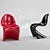 Vibrant Retro Chair 3D model small image 1