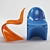 Vibrant Retro Chair 3D model small image 2