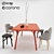 Sleek Lunch Group with GTV Design 3D model small image 1