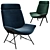 Wittmann Melange Armchair: Sleek and Stylish Seating 3D model small image 1