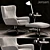  Stylish Minotti Jensen Armchair Set 3D model small image 1