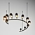 Spiral Elegance: Stunning Chandelier 3D model small image 1