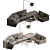 Modern Elegance: CTS Salotti Bloom 3D model small image 3