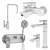 NEWARC Faucet Series 3D model small image 3