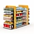 Store Racks with Filling: Versatile and Durable 3D model small image 1
