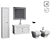 Stylish LA BELLE Set: Bidet, Toilet, Cabinet - Villeroy and Boch 3D model small image 1