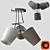 EGLO Anodized Aluminum Chandelier 3D model small image 1