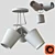 EGLO Anodized Aluminum Chandelier 3D model small image 3