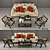 Eichholtz Bahamas Furniture Set 3D model small image 1