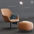 Babila 2789: Stylish Upholstered Armchair 3D model small image 1