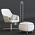 Babila 2789: Stylish Upholstered Armchair 3D model small image 3