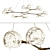 Elegant Horus II Pendant Light 3D model small image 1
