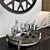Luxurious Lexington Buffet & Elegant Esprit Round Mirror 3D model small image 2
