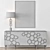 Modern Honeycomb Credenza: John-Richard 3D model small image 2