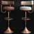 Sleek Borje Johansson Bar Stools 3D model small image 1