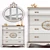 Elegant Carpanese Dresser Set 3D model small image 1