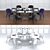 Minimalist Dining Set: Meridiani 3D model small image 3