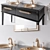 Elegant Riviere Black Nero Marquinia Sink 3D model small image 2