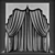 Classic Style Curtains 3D model small image 2