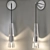 Elegant Chamonix Sconce by Jonathan Browning 3D model small image 1