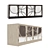 Circles Long Cabinet: Stylish Curbstone Design 3D model small image 1