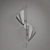Cigale Double Sconce: Elegant and Efficient Lighting 3D model small image 2