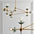 Blue Ambre Modo Chandelier: Elegant and modern 3D model small image 1