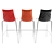 Zebra Bicolore Steel Stool 3D model small image 2