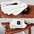 Spa Teak Shower Bench 3D model small image 2