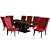Trump Home Dining Set 3D model small image 1