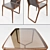 Ceccotti Collezioni: Obi Dining Table & Otto Armchair 3D model small image 2