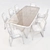 Ceccotti Collezioni: Obi Dining Table & Otto Armchair 3D model small image 3