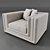 Elegant Menorca Chair - Stylish Comfort 3D model small image 1