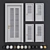 Elegant Galant Door Set 3D model small image 1