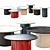Stylish Button Tables by B&B Italia 3D model small image 1