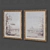 Golden Framed Watercolor Paintings Set 3D model small image 2