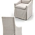 RH Belgian Slip Covered Armchair 3D model small image 2