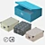 Modern Storage Box Set 3D model small image 1