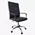 Executive Comfort Black Chair 3D model small image 1
