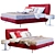 Elegant Double Bed - Creazioni Ambrogio 3D model small image 1