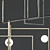 Venicem Mondrian LED Ceiling: Sleek and Elegant Illumination 3D model small image 2
