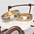 Golden Wedding Sleigh 3D model small image 2