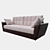 Elegant Madeira Deluxe Sofa 3D model small image 1