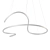 Suspended Light with Curved Exoskeleton 3D model small image 1