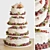 Elegant Wedding Cake 3D model small image 1