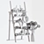 Elegant Wedding Decor Set 3D model small image 3